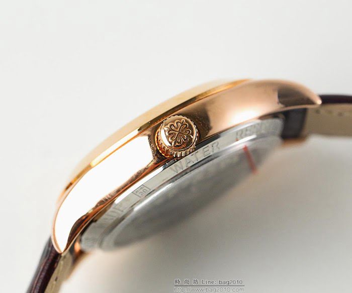 百達翡麗PATEK PHILPPE LS精品 新款 進口全自動機械機芯 316精鋼表殼 小牛皮錶帶 高端情侶對表  wssb3625